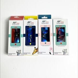 M+ Kids Bluelight Glasses Pouch Reduces Digital Eyestrain Bundle of 4 BRAND NEW